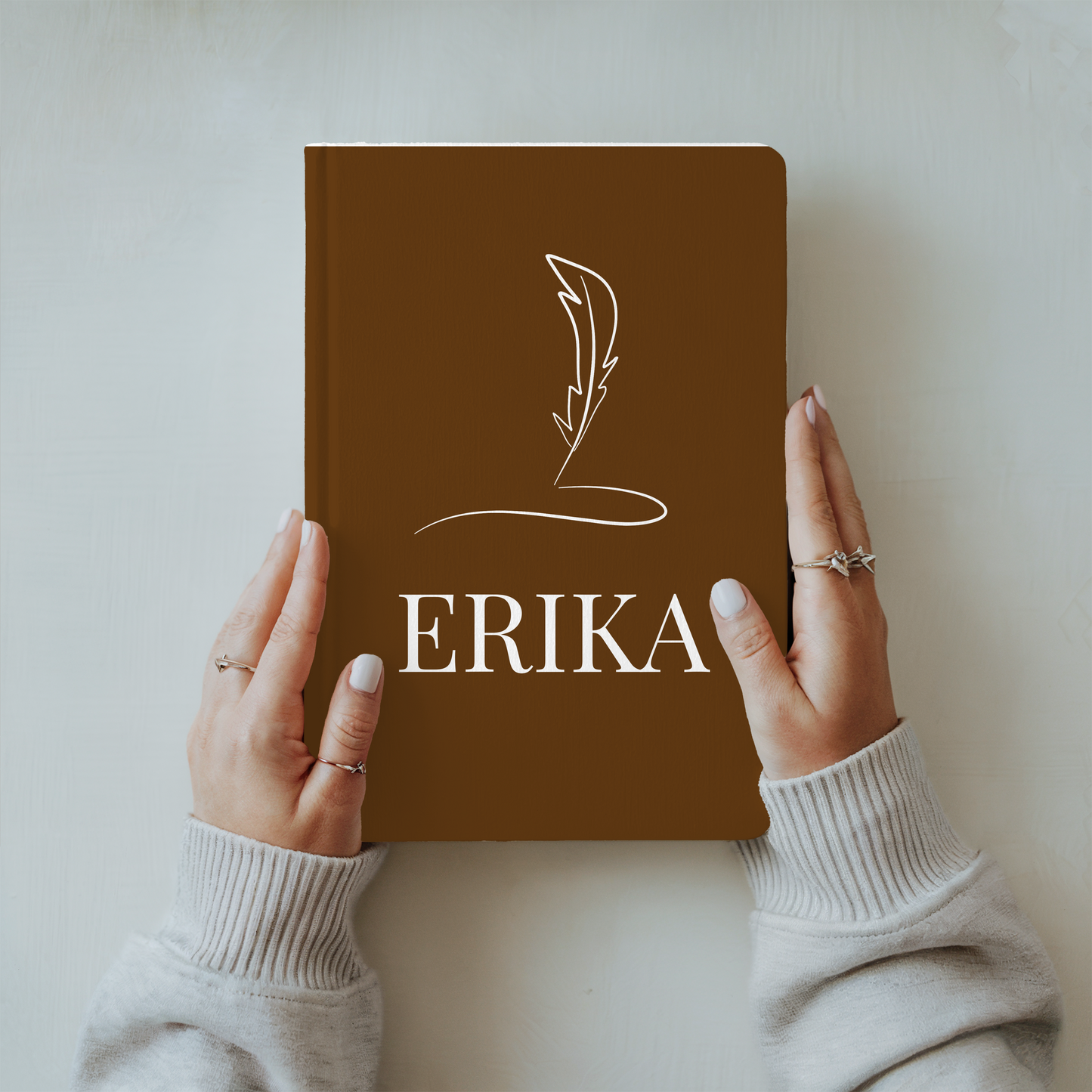 Custom Matte Hardcover Journal, Personal Writing Notebook, Unique Gifts for Writers, Artistic Journal, Lined Writing Journal, Handmade