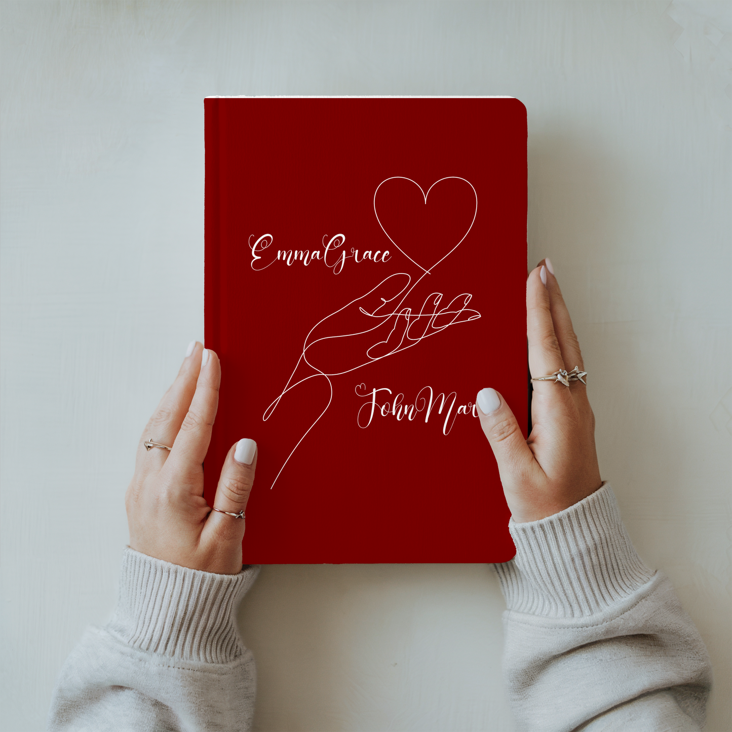 Custom Hardcover Journal - Unique Sketch Design Notebook