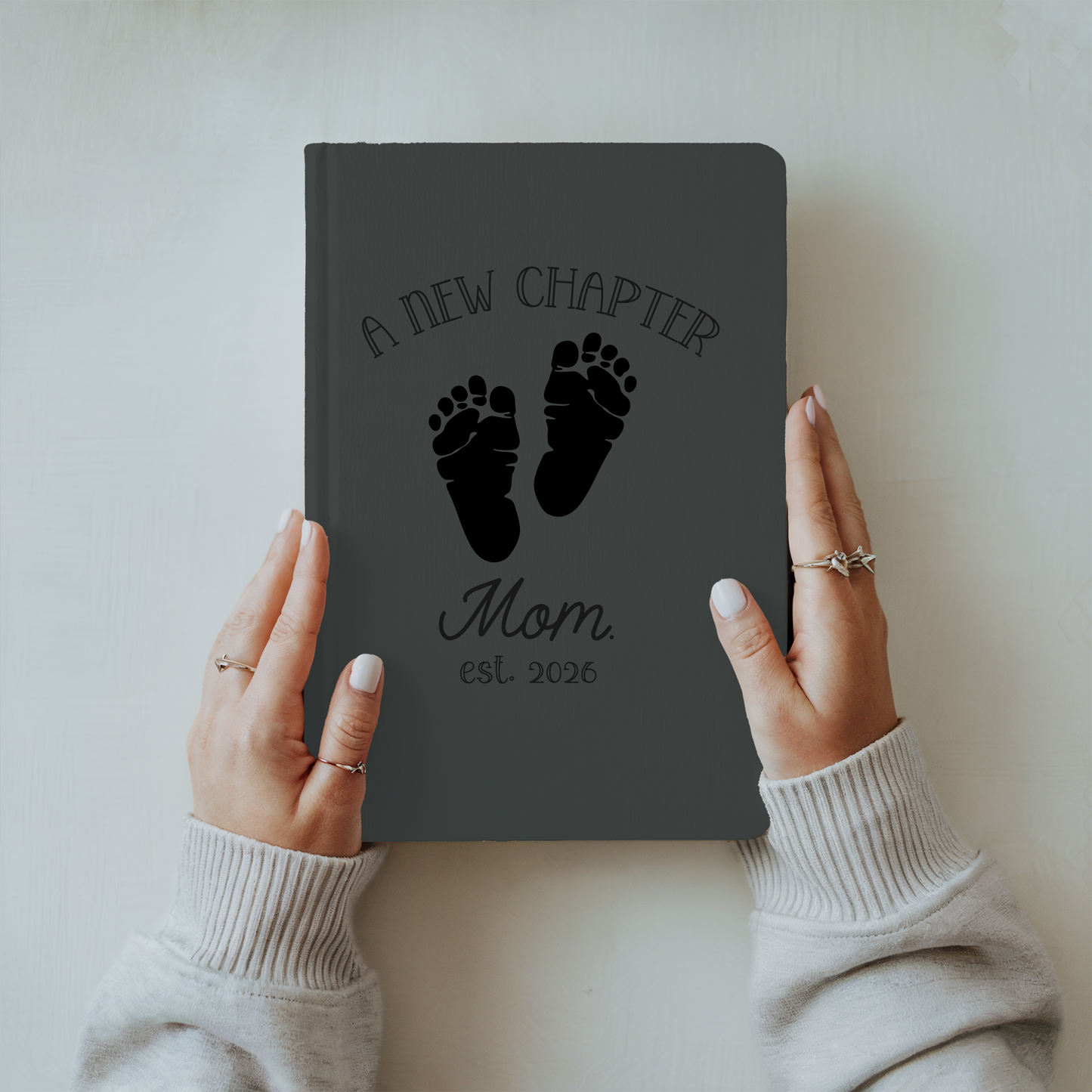 Personalized New Mom Journal Gift Custom Mommy Notebook Baby Shower Gift First Mothers Day Gift