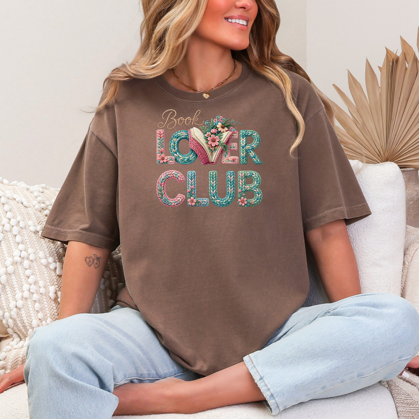 Book Lover Shirt Comfort Colors Floral Book Lover Tee Printed Design Not Embroidered Reader Gift Book Club Shirt Gift for Women