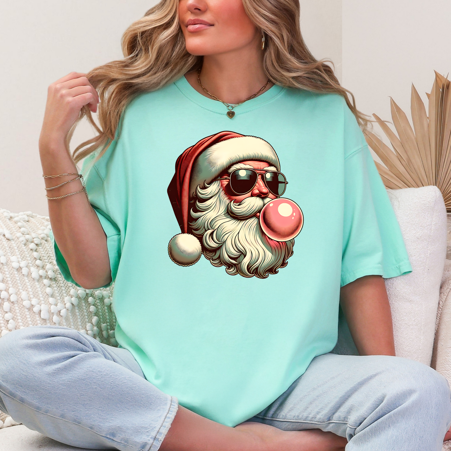 Christmas in July Shirt Funny Santa Shirt Thrifted Style Santa Tee Retro Santa Shirt Summer Christmas Shirt Comfort Colors Graphic Te