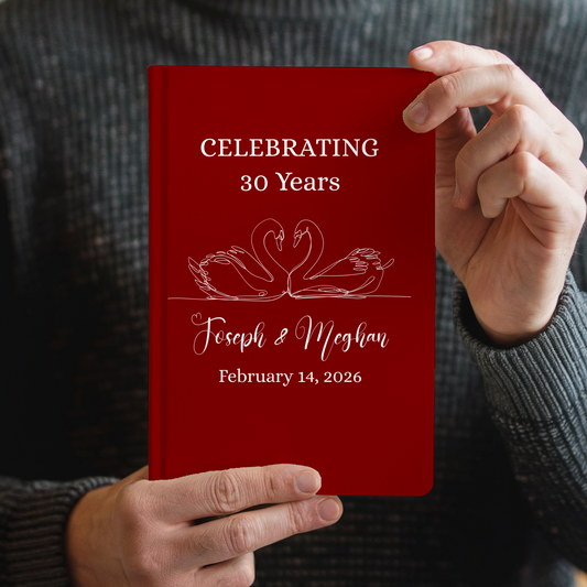 Wedding Keepsake Journal - Personalized Bride & Groom Gift