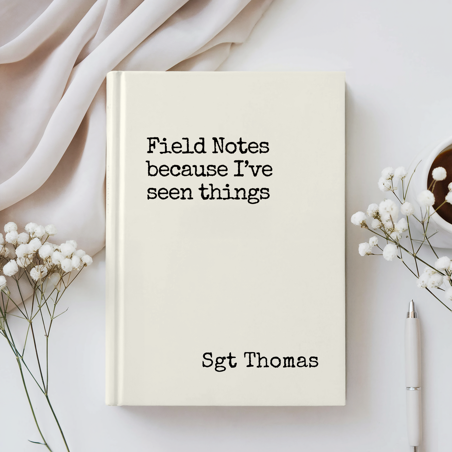 Police Field Notes Journal Personalized Law Enforcement Notebook First Responder Gift