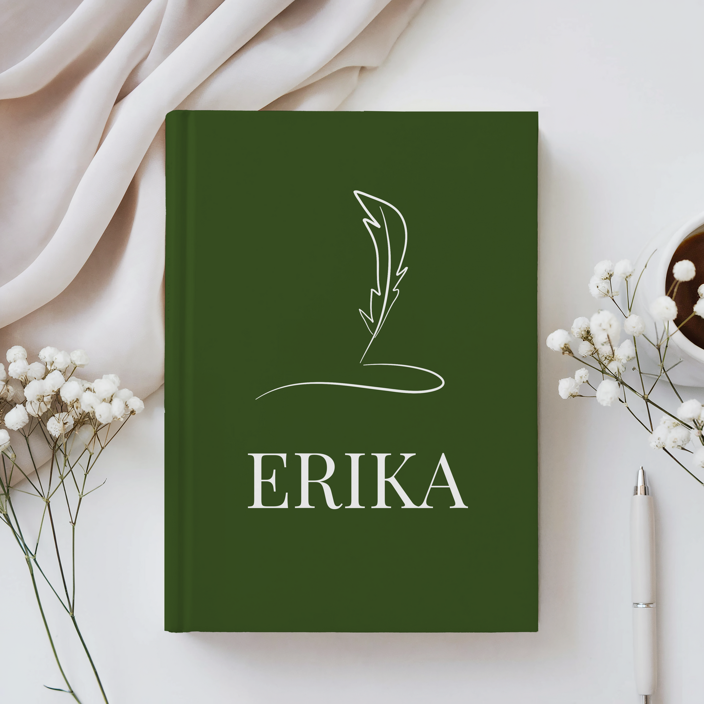 Custom Matte Hardcover Journal, Personal Writing Notebook, Unique Gifts for Writers, Artistic Journal, Lined Writing Journal, Handmade