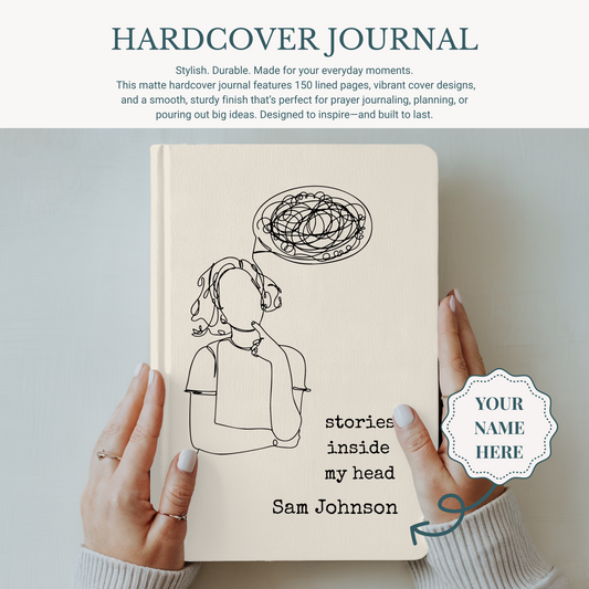 Custom Matte Hardcover Journal - Personalized Lined Notebook