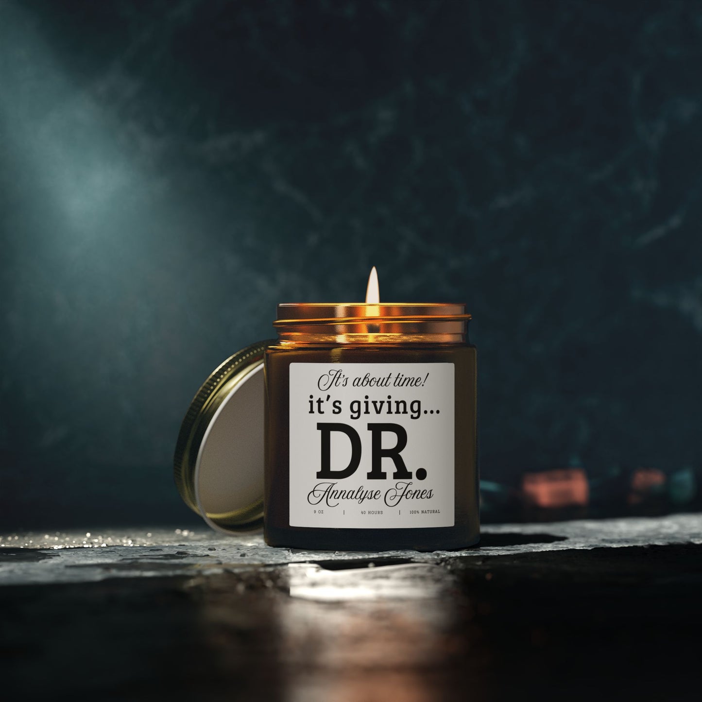PhD Graduation Gift Candle Its Giving Dr Doctorate Graduation Gift for New Doctor Minimalist Grad Party Gift for Her or Him