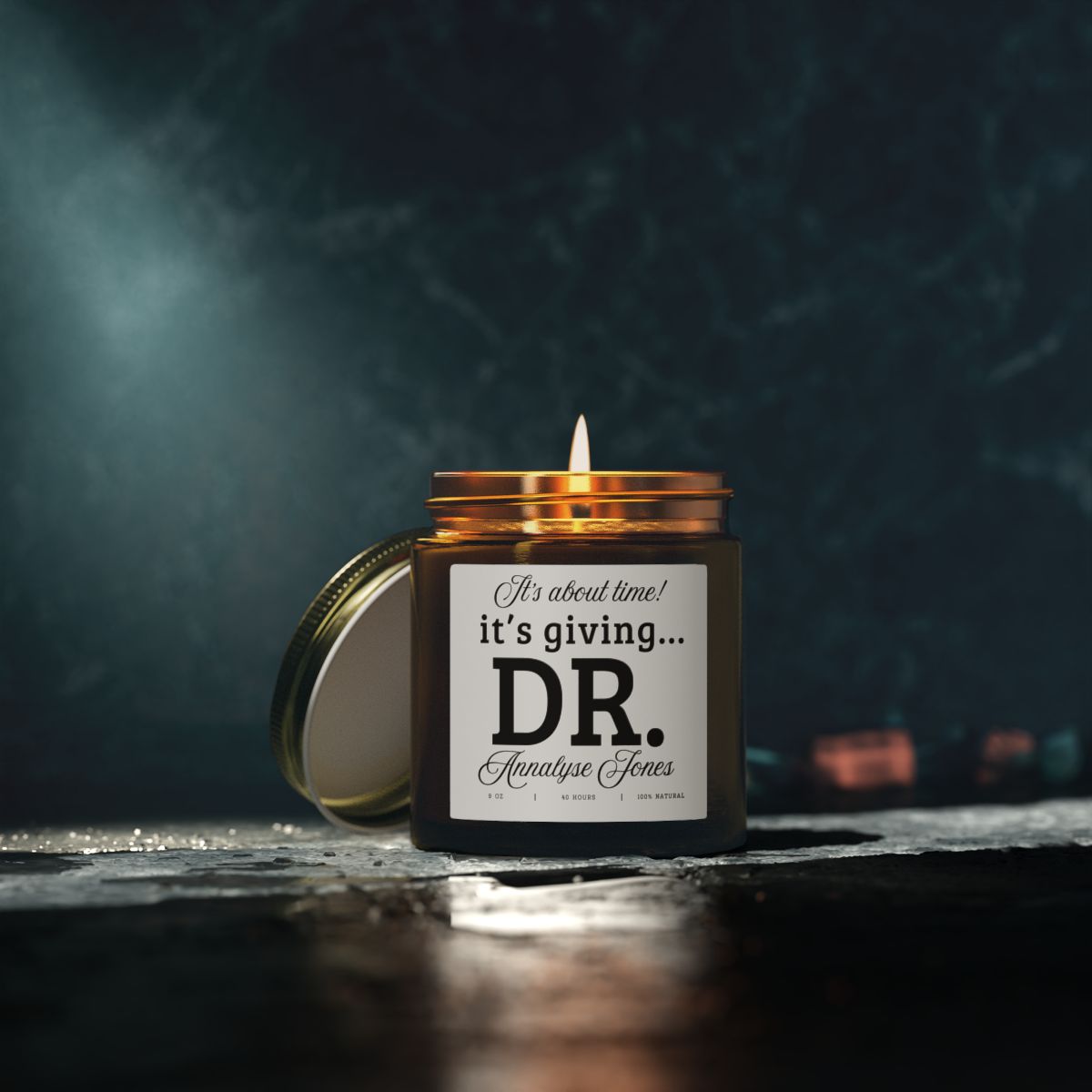 PhD Graduation Gift Candle Its Giving Dr Doctorate Graduation Gift for New Doctor Minimalist Grad Party Gift for Her or Him
