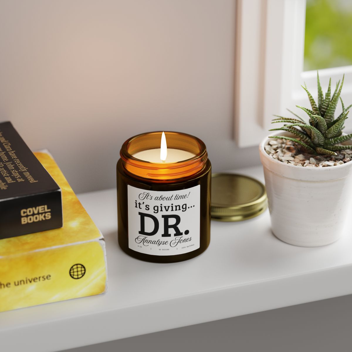 PhD Graduation Gift Candle Its Giving Dr Doctorate Graduation Gift for New Doctor Minimalist Grad Party Gift for Her or Him