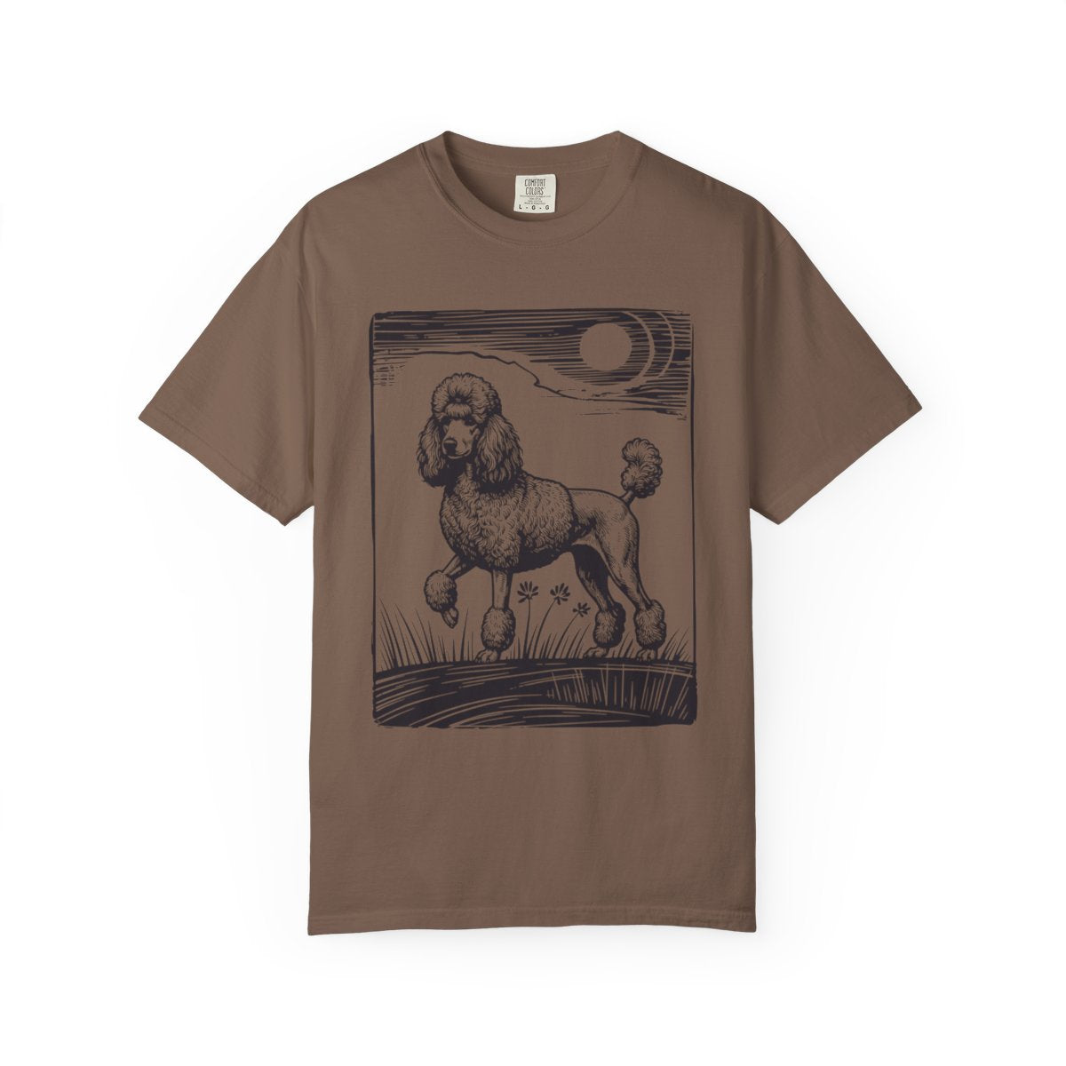 Poodle Design T-Shirt, Dog Lover Tee, Heavyweight Cotton Top, Comfortable Customizable Shirt, Unique Pet Gift, Graphic Artistic Apparel