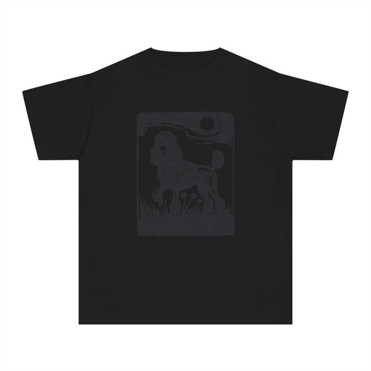 Poodle Design T-Shirt, Dog Lover Tee, Heavyweight Cotton Top, Comfortable Customizable Shirt, Unique Pet Gift, Graphic Artistic Apparel